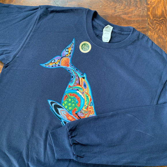 Blue Whale Long Sleeve Shirt