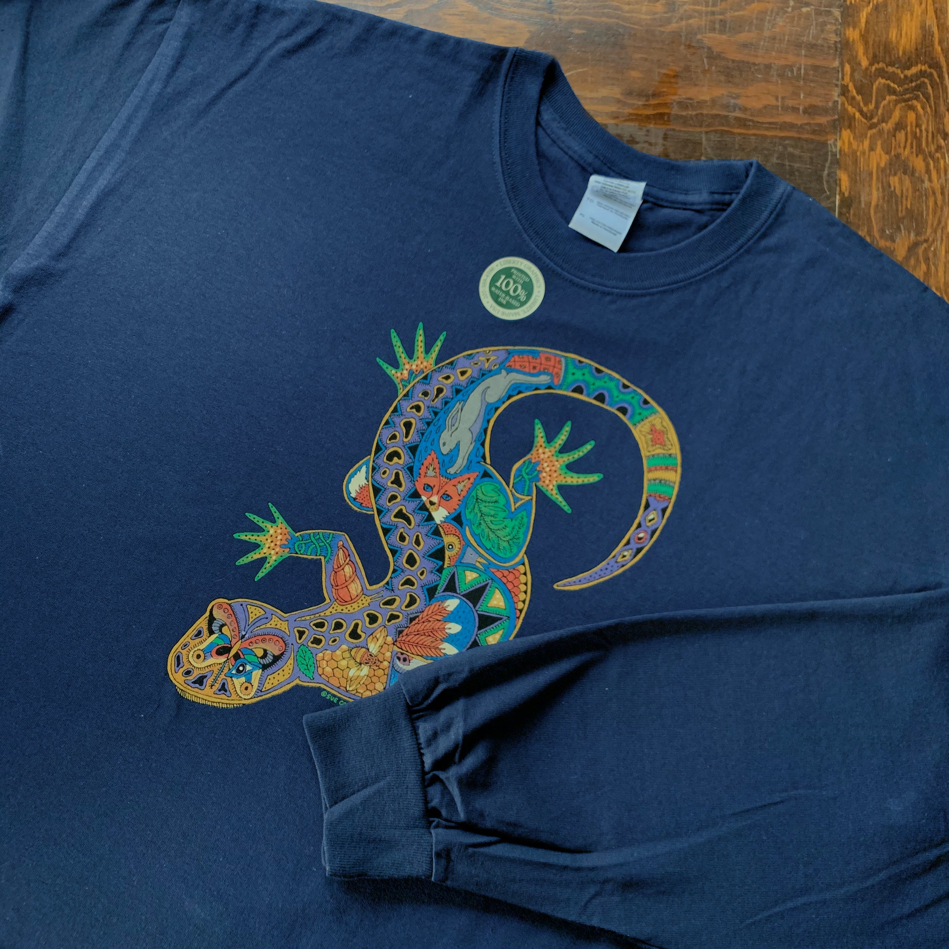 Lizard Blue Long Sleeve Shirt