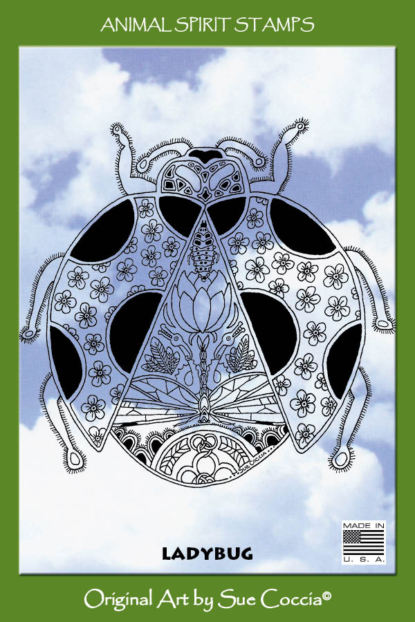 Ladybug Rubber Stamp