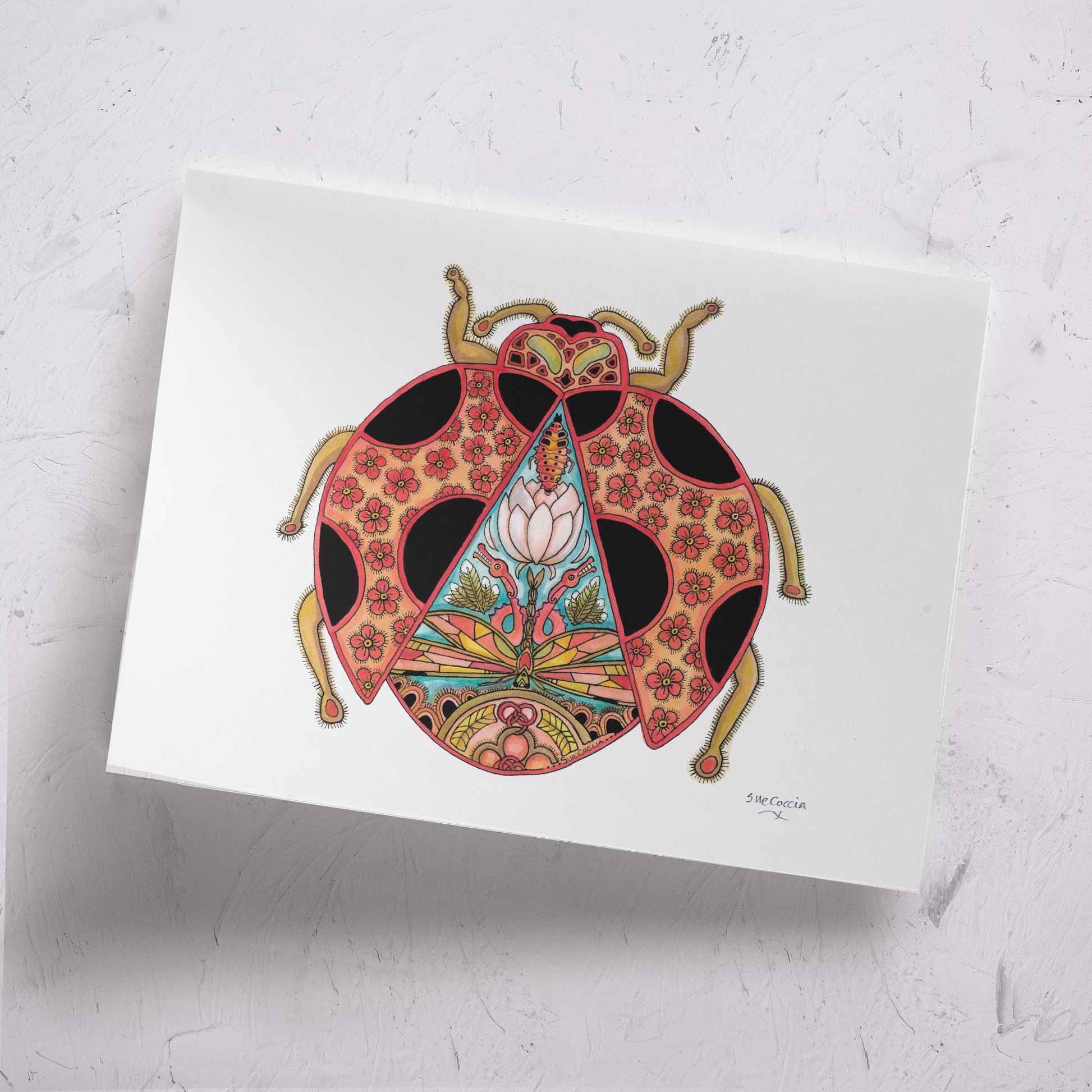 Ladybug Signed Print