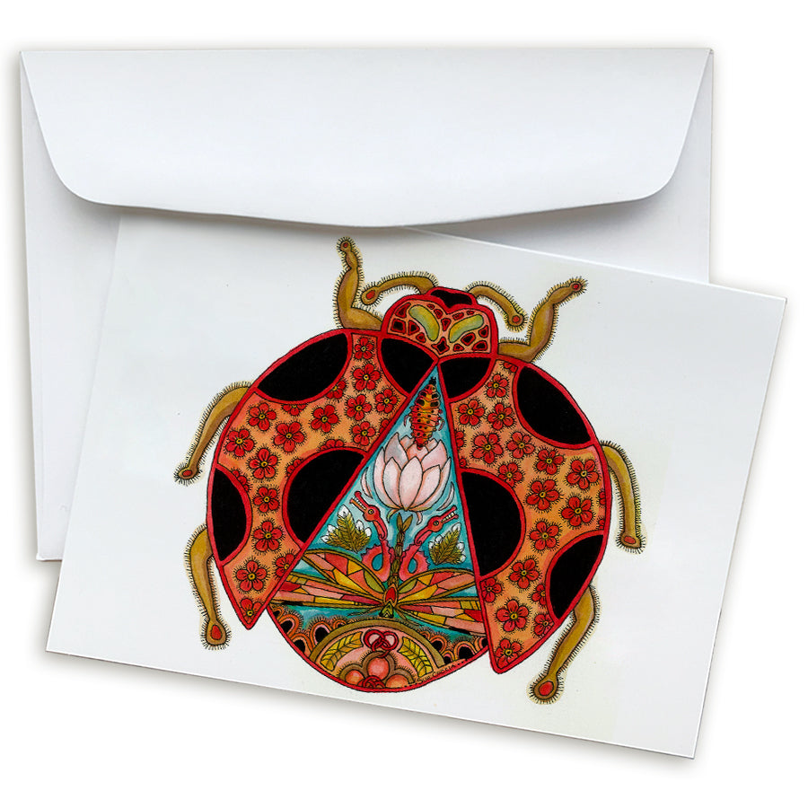 Ladybug Note Card