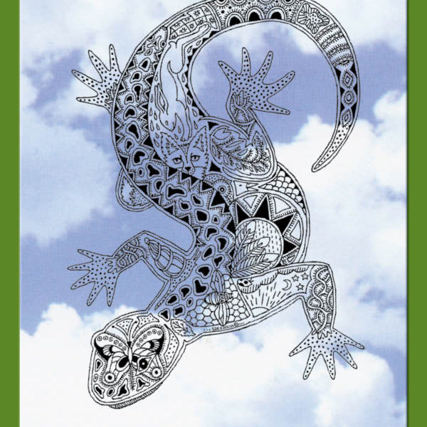 Lizard Rubber Stamp