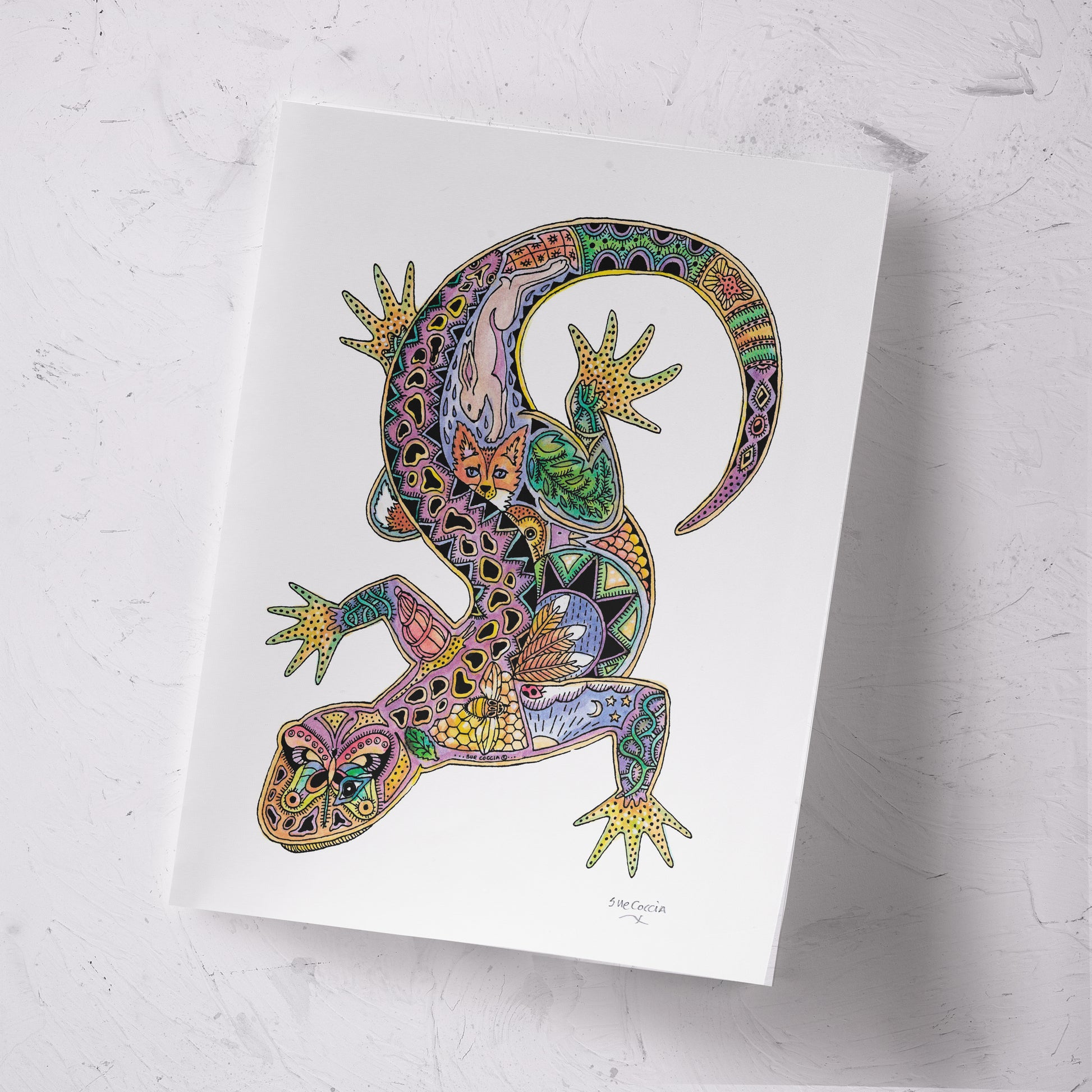 Lizard Signed Print