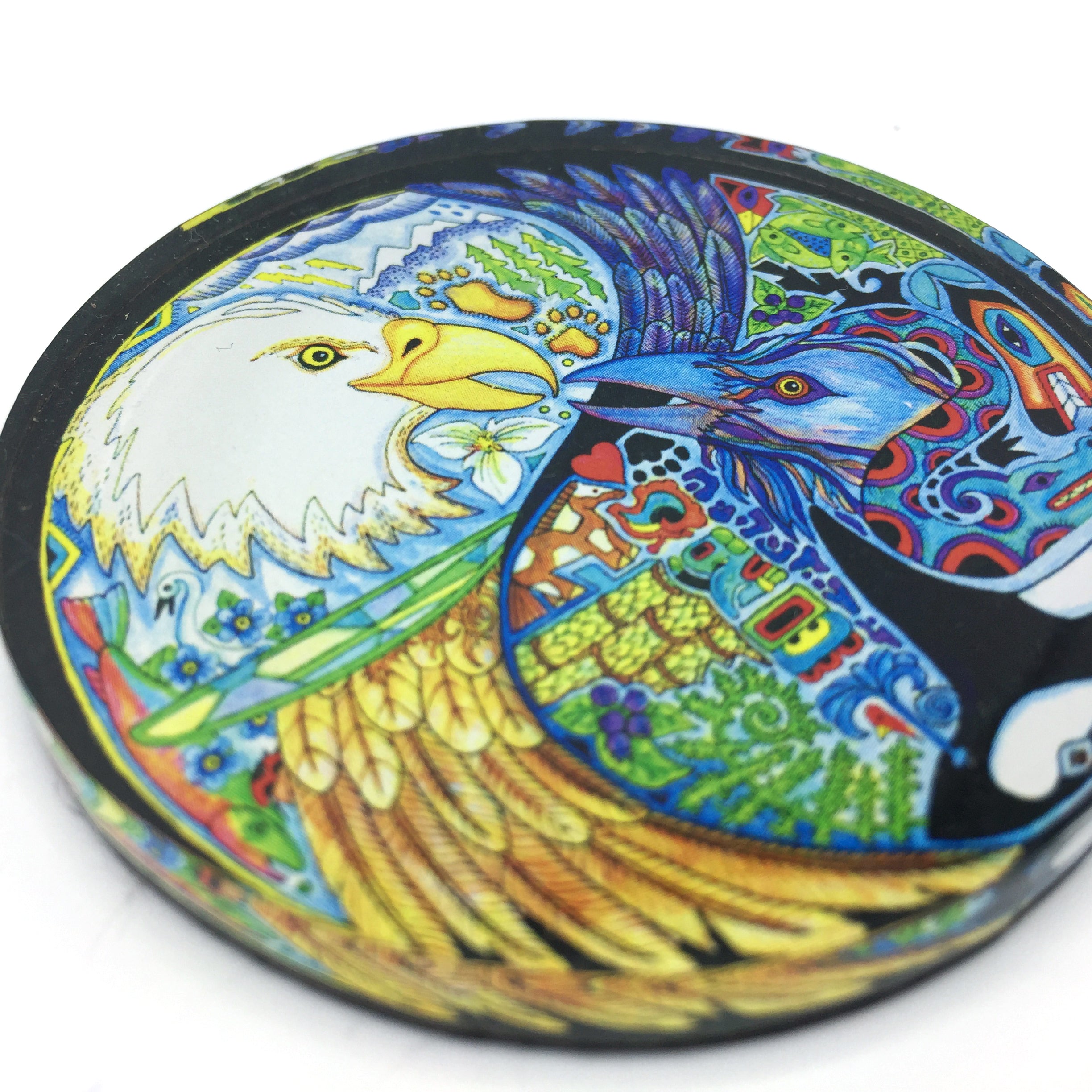 Love Birds (Eagle/Raven) Magnets and Keychains