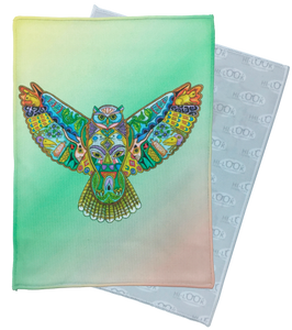 Great Horned Owl Microfiber Cleaning Cloth