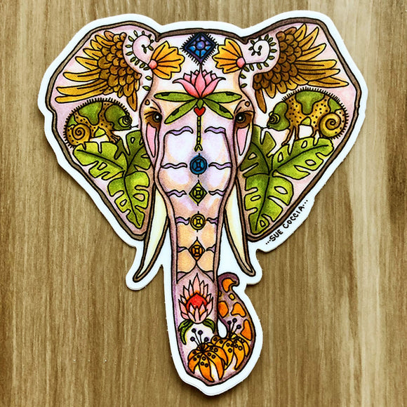 Elephant Mabula Head Sticker