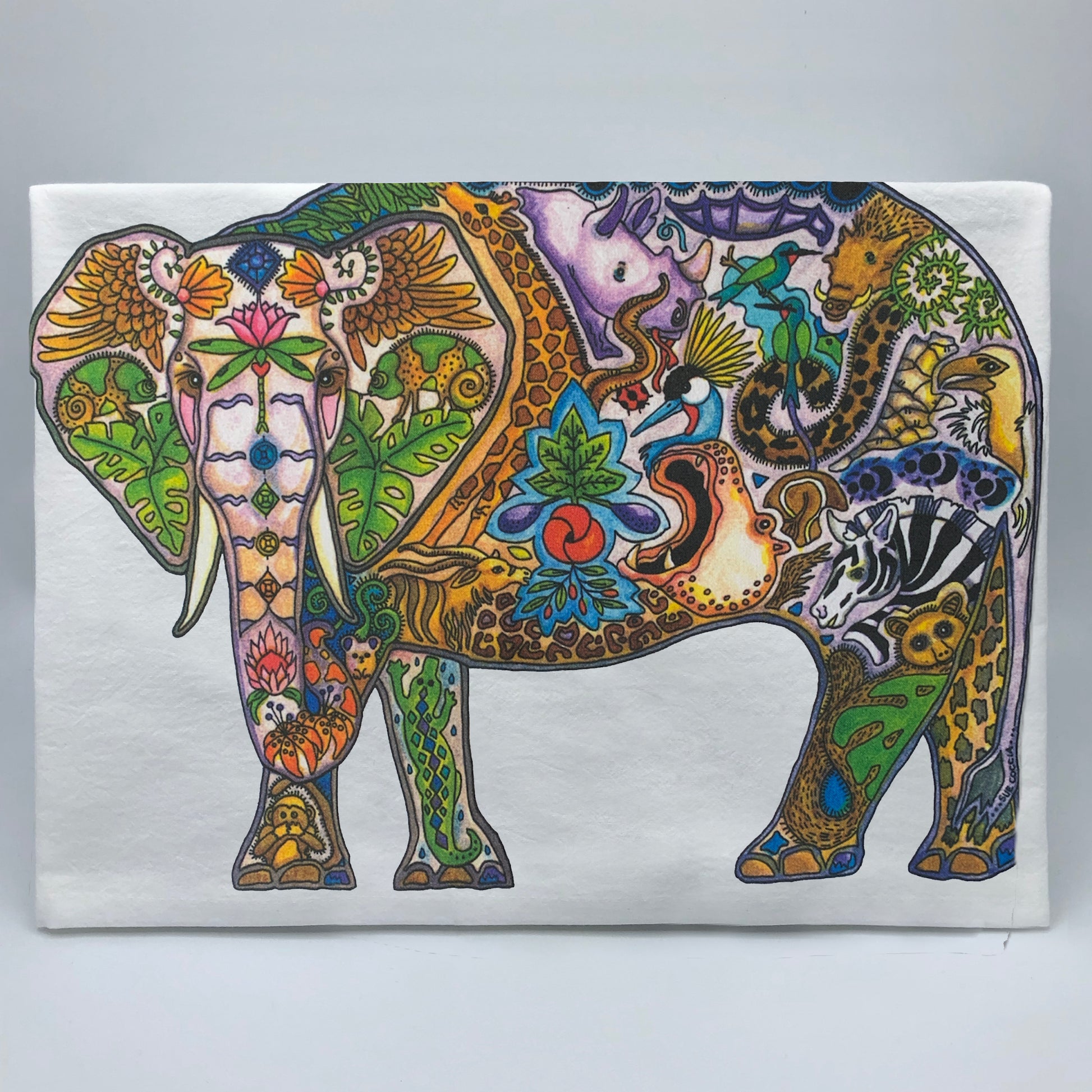 Mabula Elephant Flour Sack Towel