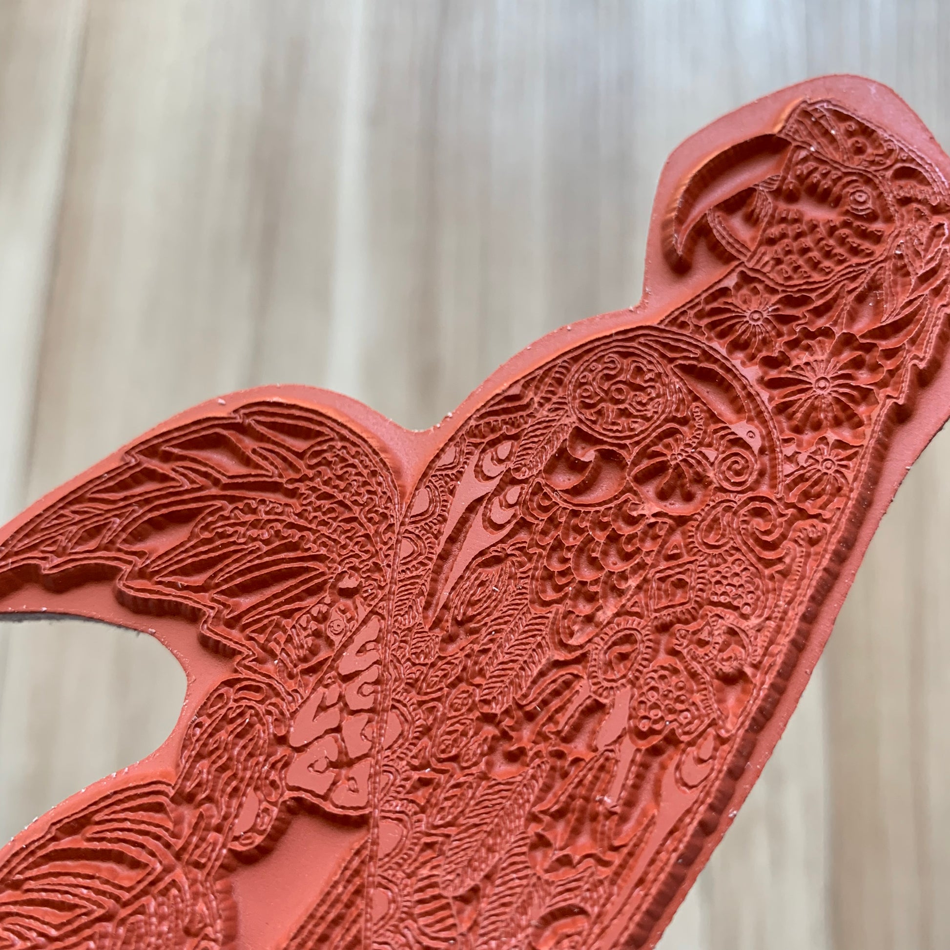 Macaw Rubber Stamp