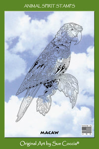 Macaw Rubber Stamp