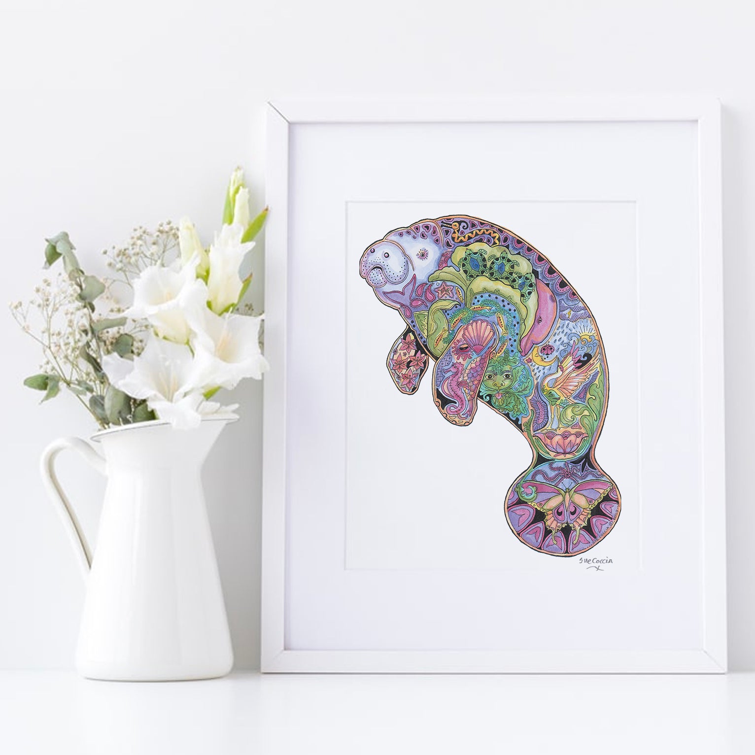 Manatee Signed Print