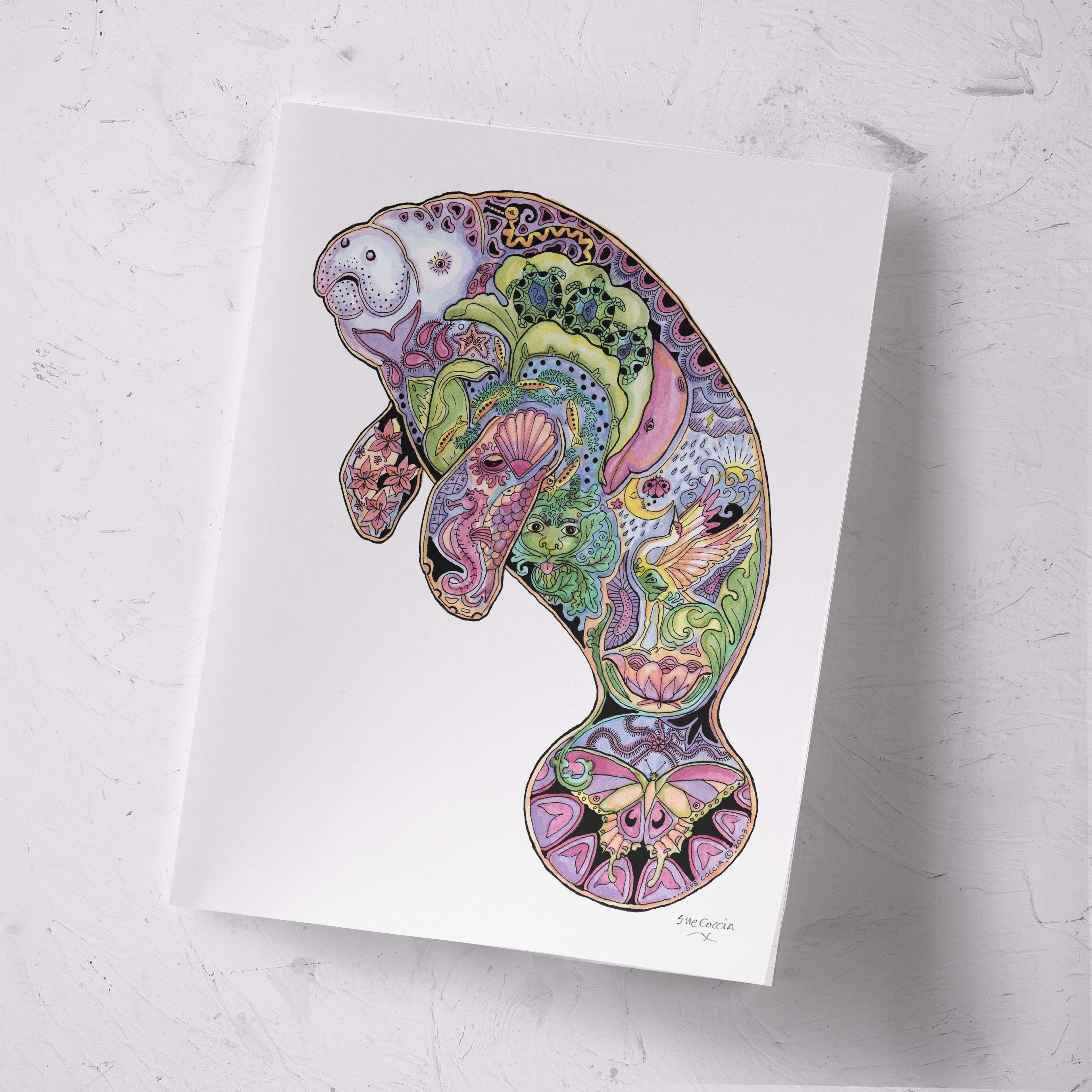 Manatee Signed Print