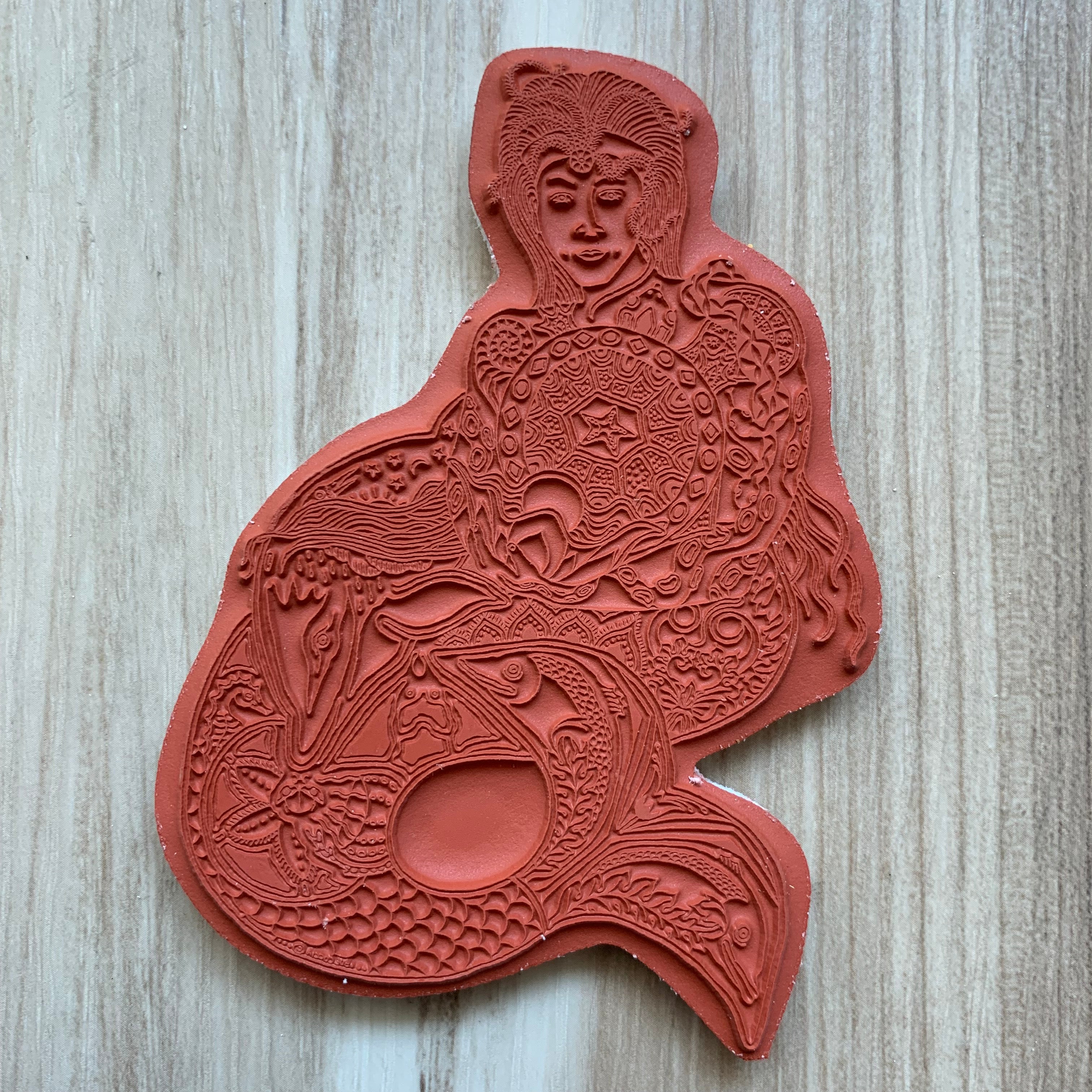 Mermaid Rubber Stamp