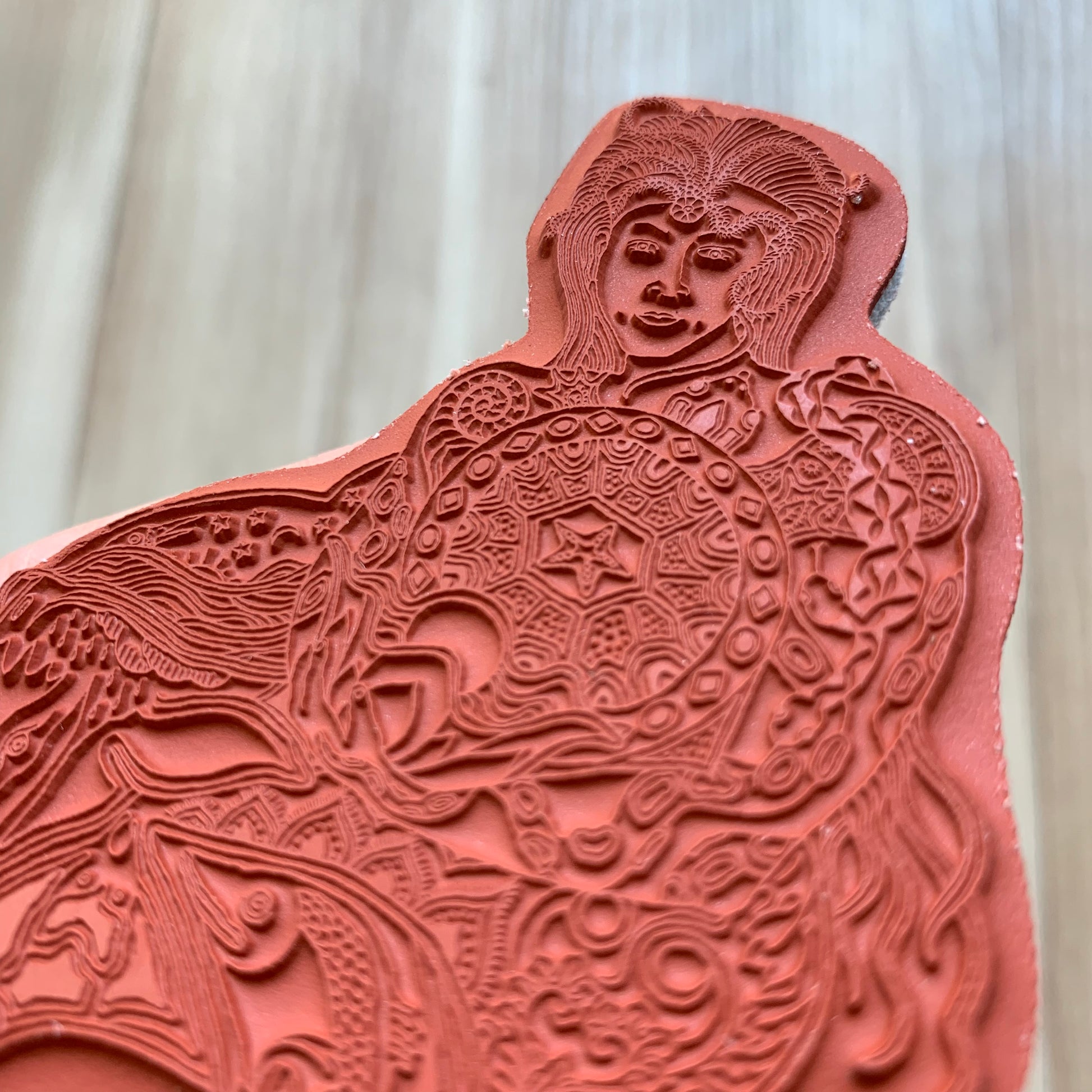 Mermaid Rubber Stamp