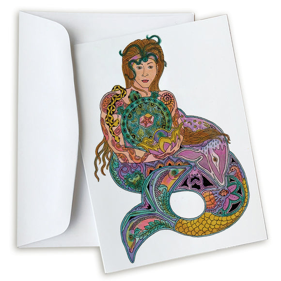 Mermaid Note Card