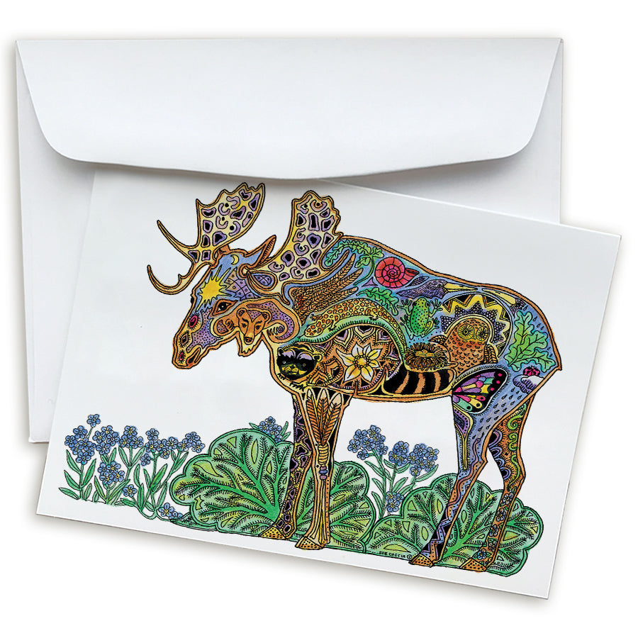 Moose Note Card