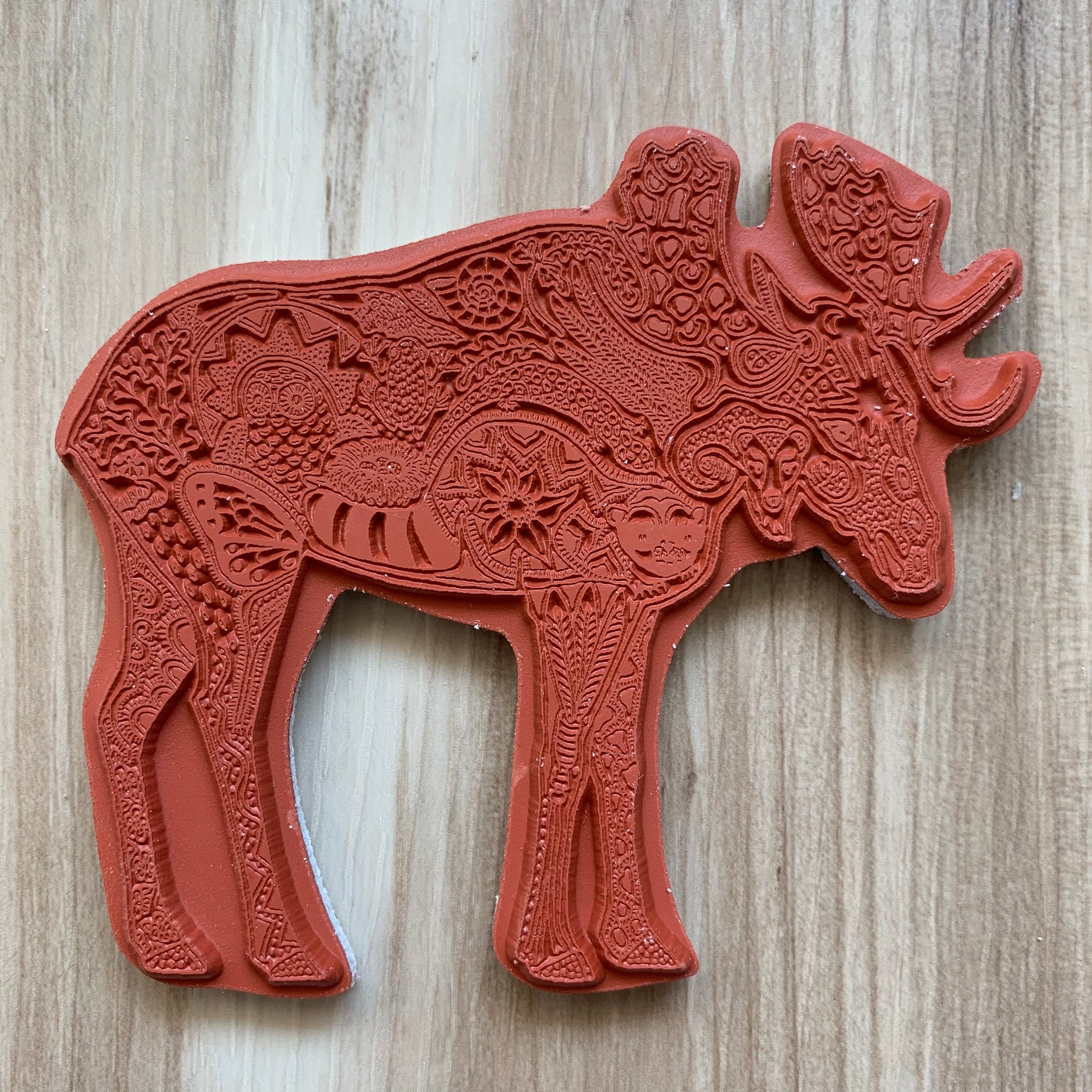 Moose Rubber Stamp