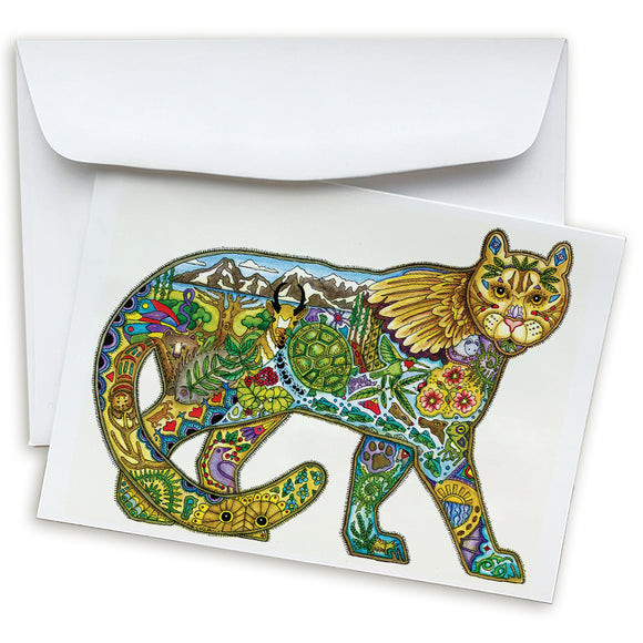 Mountain Lion Note Card