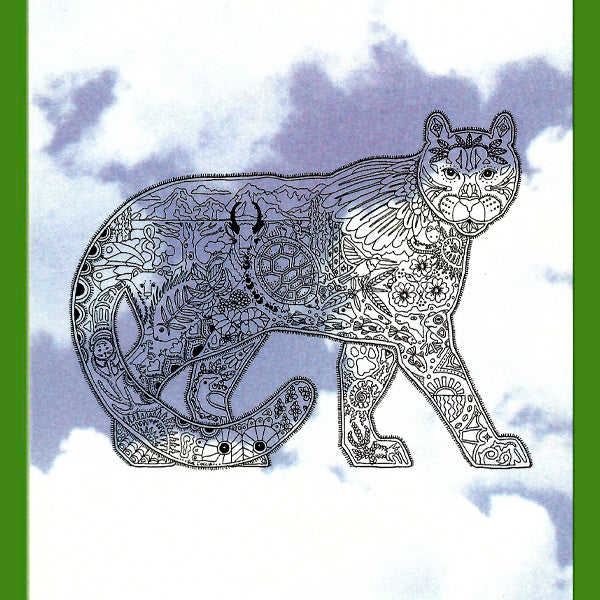 Mountain Lion Rubber Stamp