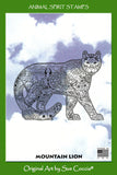 Mountain Lion Rubber Stamp