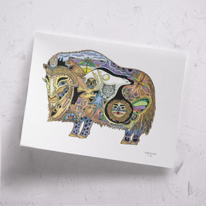 Musk Ox Signed Print
