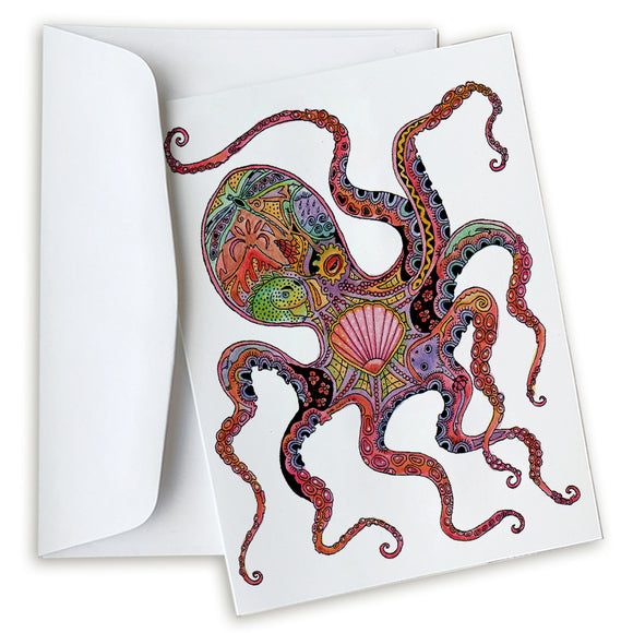 Octopus Note Card