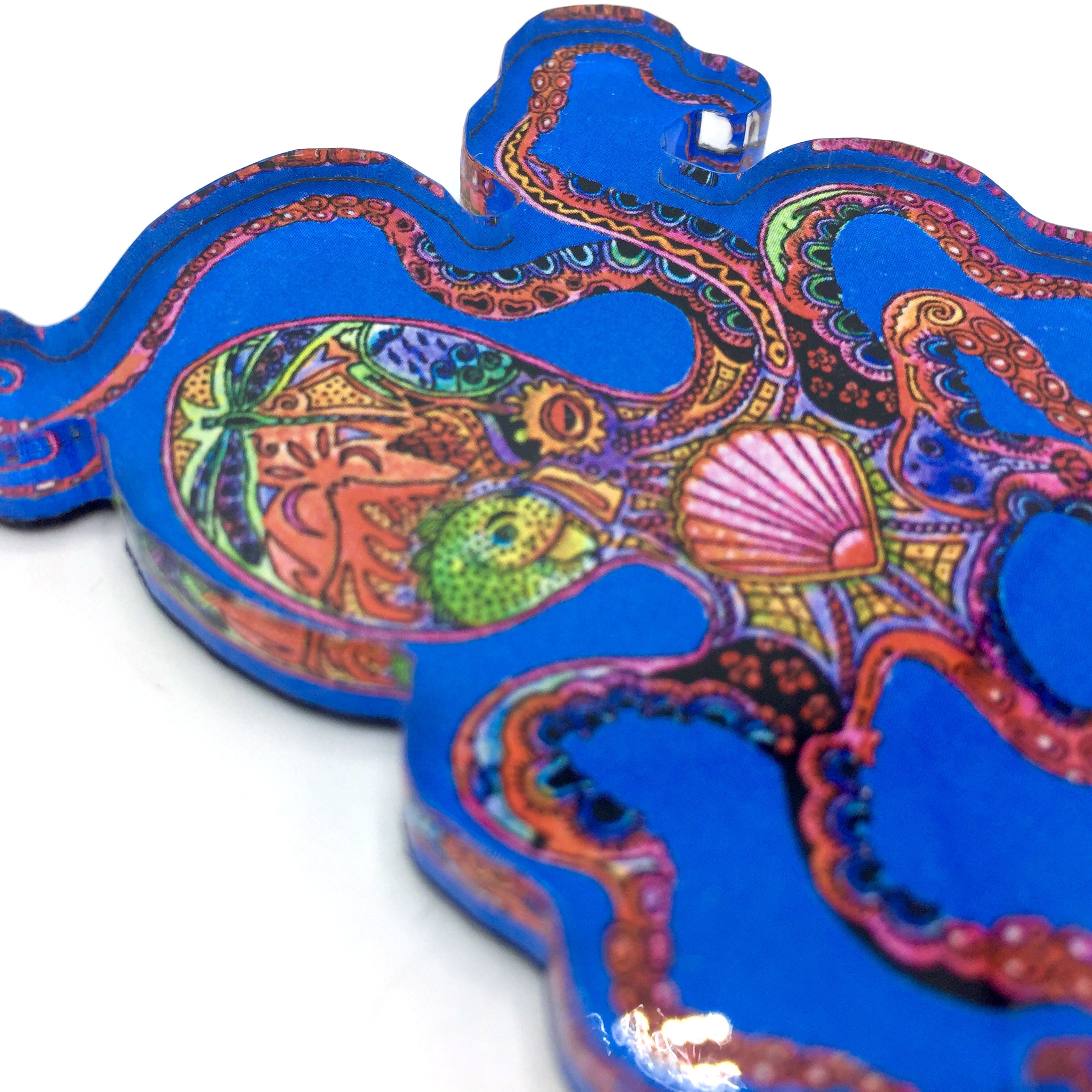 Octopus Magnets, Keychains and Pins