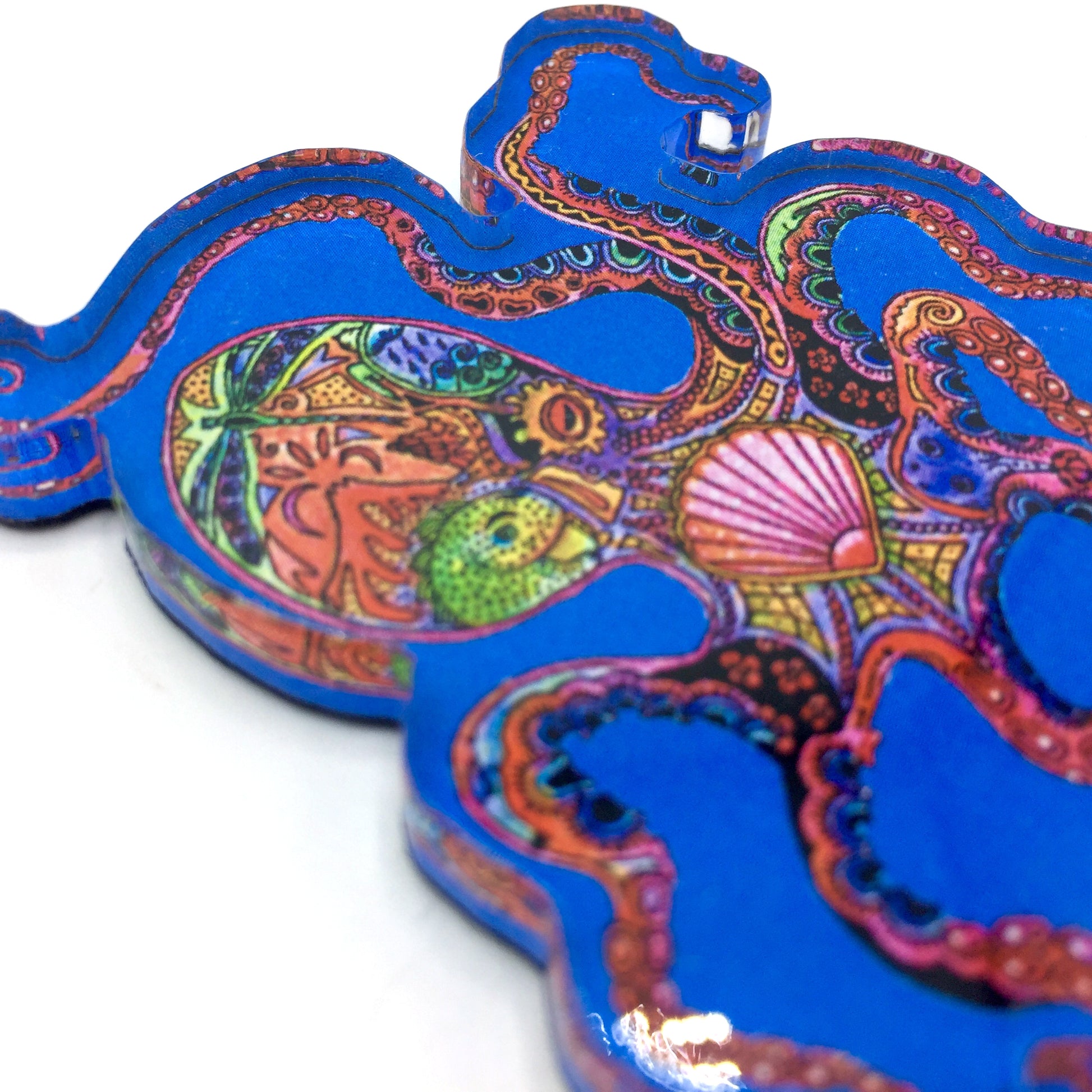 Octopus Magnets, Keychains and Pins