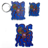 Octopus Magnets, Keychains and Pins