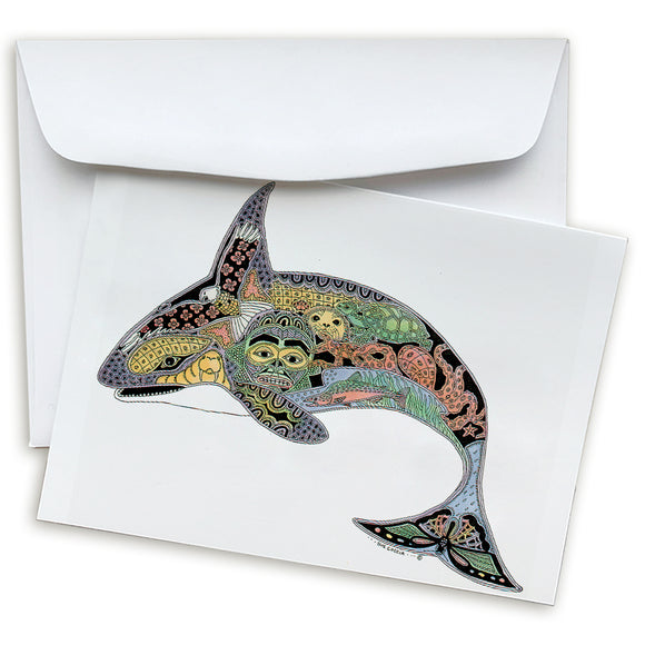 Orca Note Card
