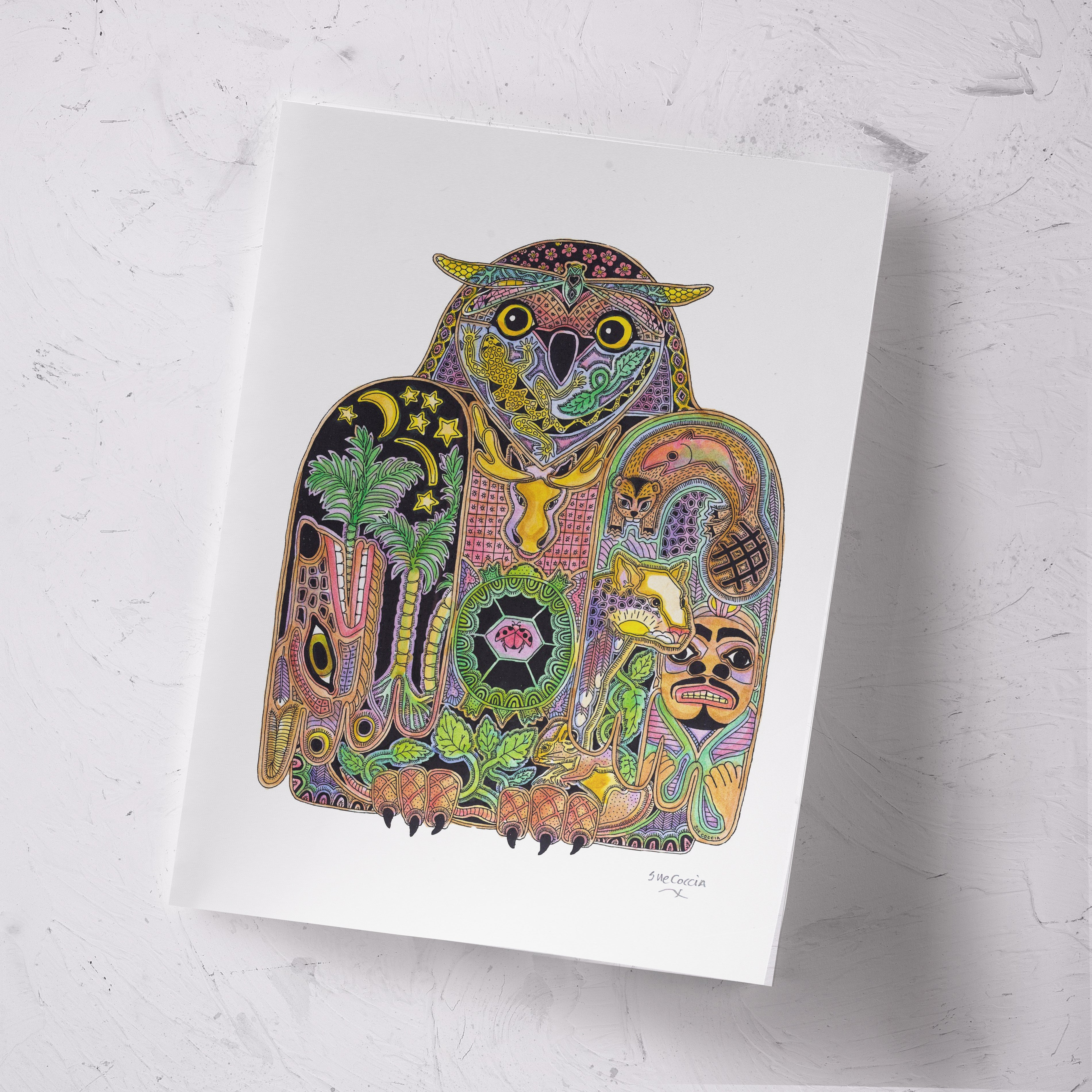 Owl Signed Print