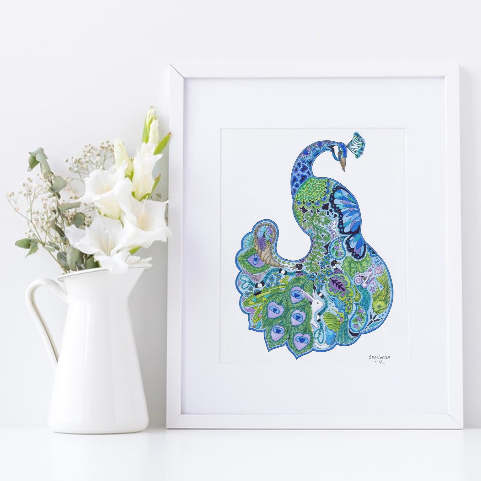 Peacock Signed Print