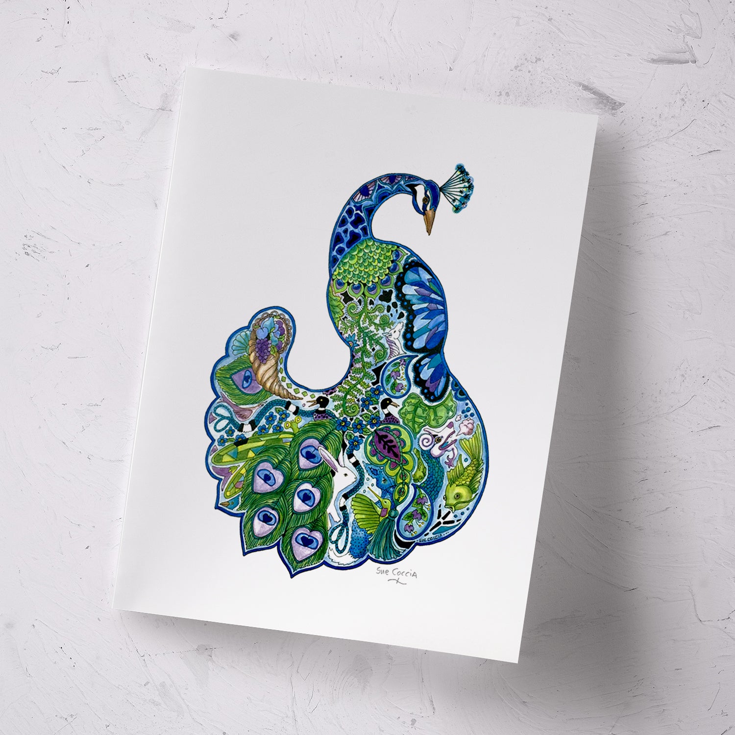 Peacock Signed Print