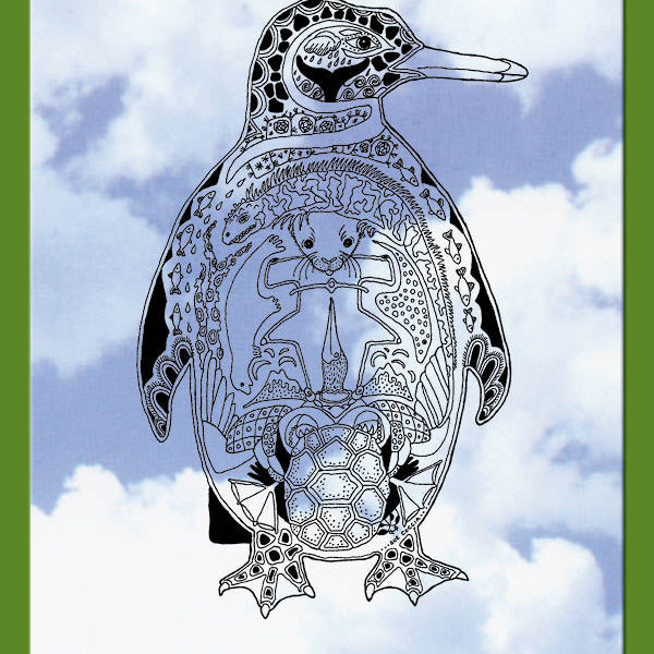 Penguin Rubber Stamp