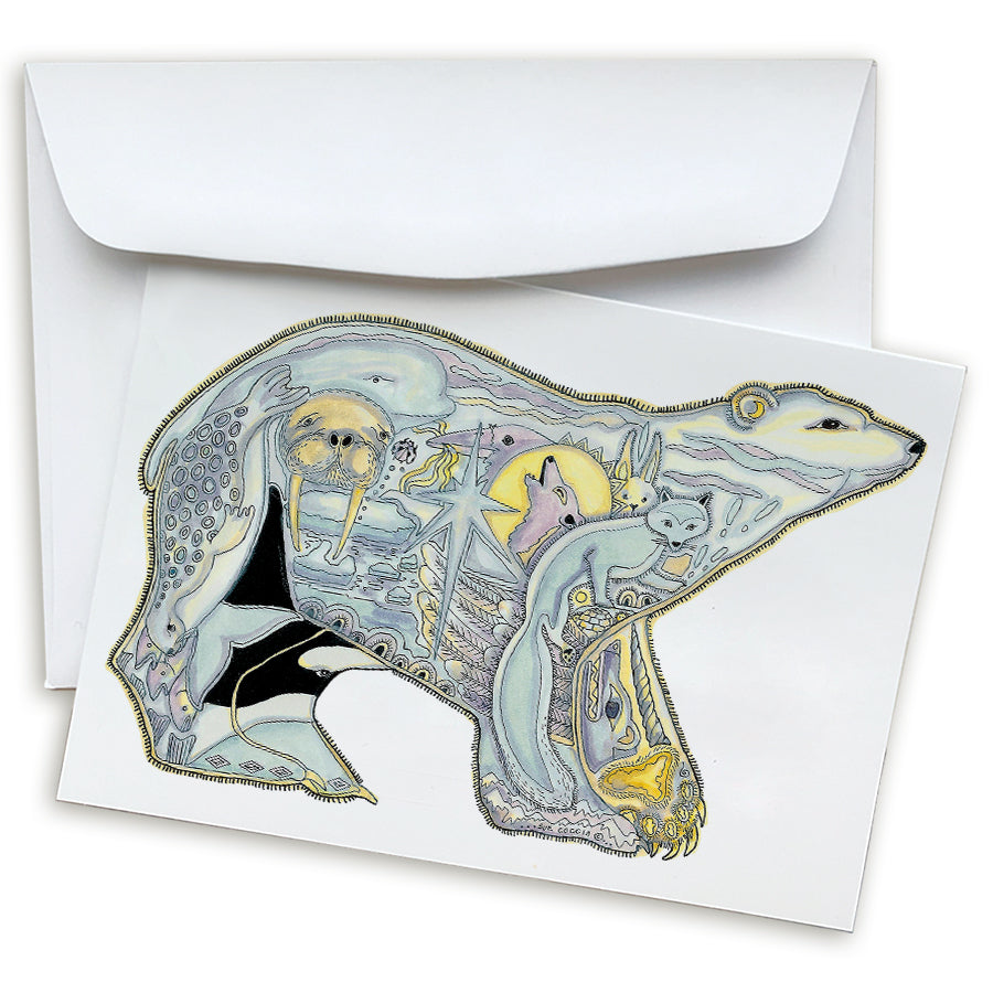 Polar Bear Note Card