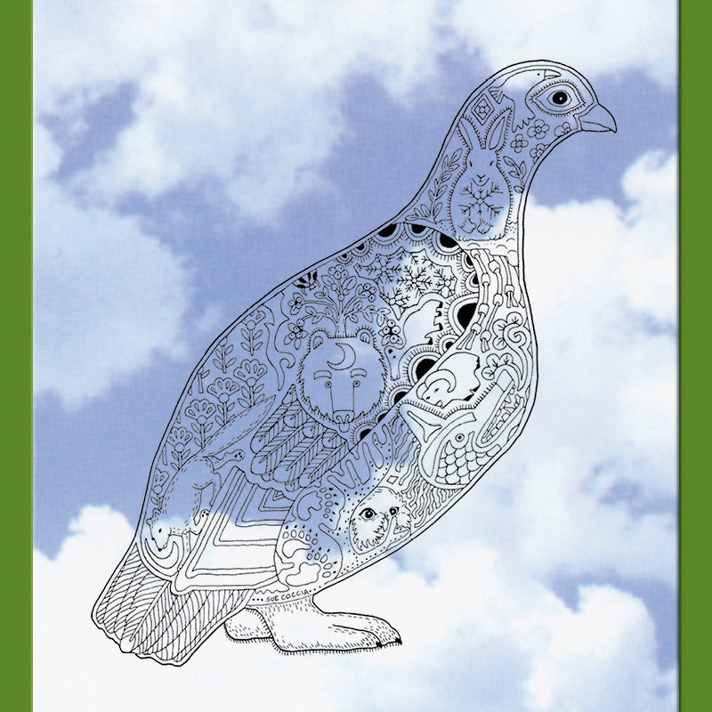 Ptarmigan Rubber Stamp