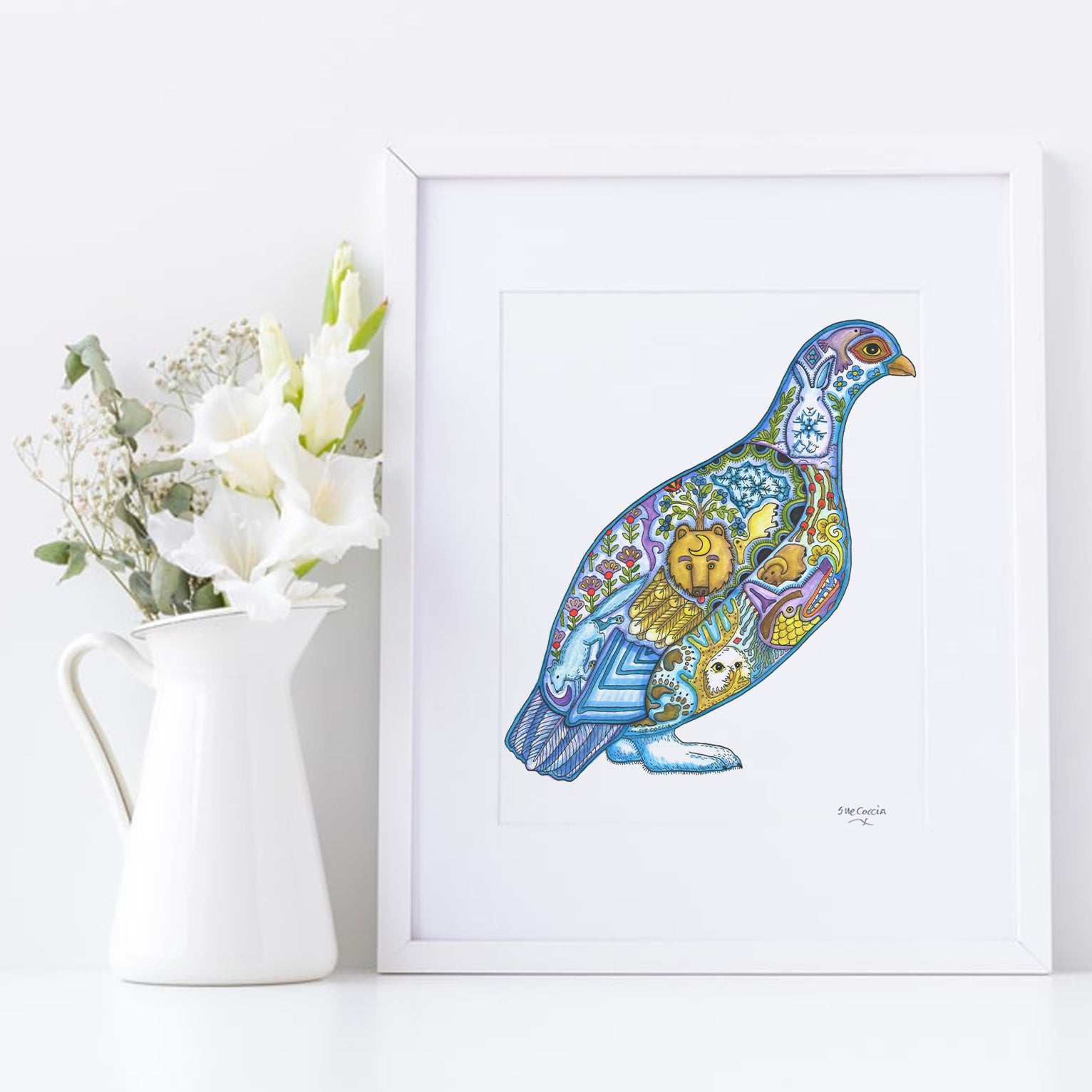 Ptarmigan Signed Print