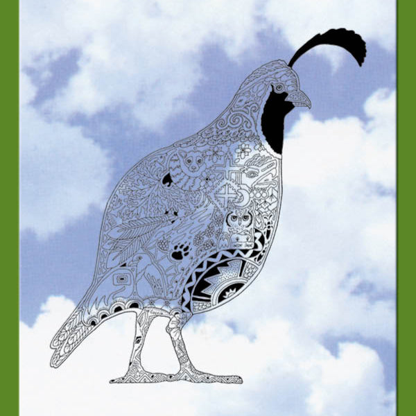 Quail Rubber Stamp