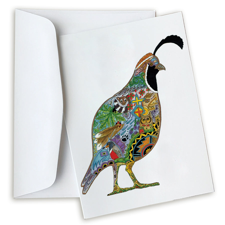 Quail Note Card