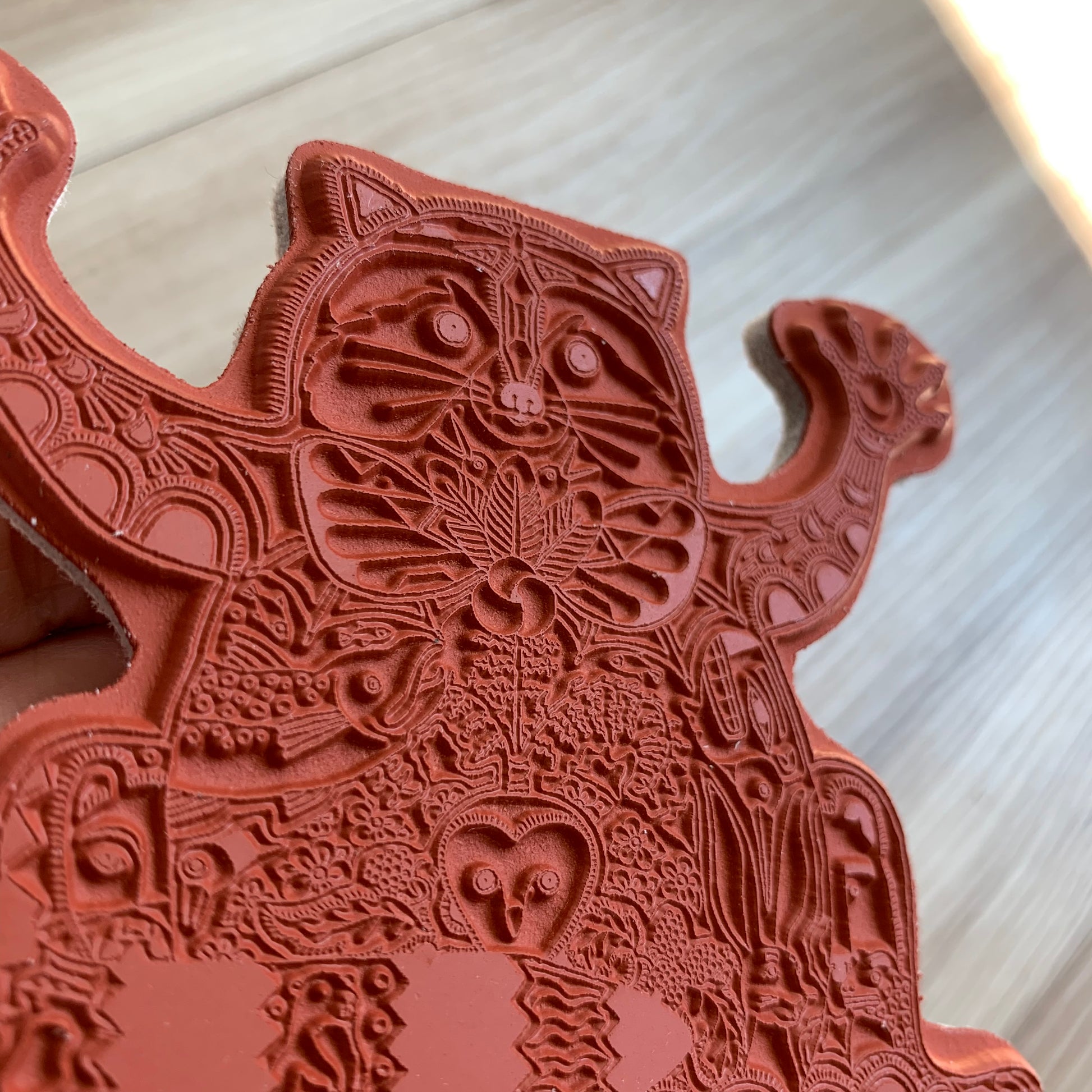 Raccoon Rubber Stamp