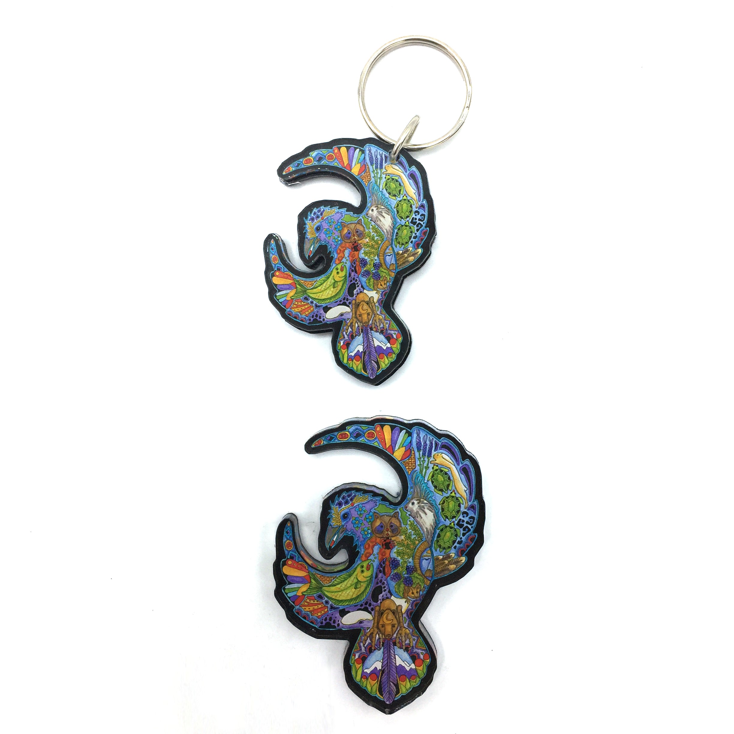 Raven 2 Magnets and Keychains