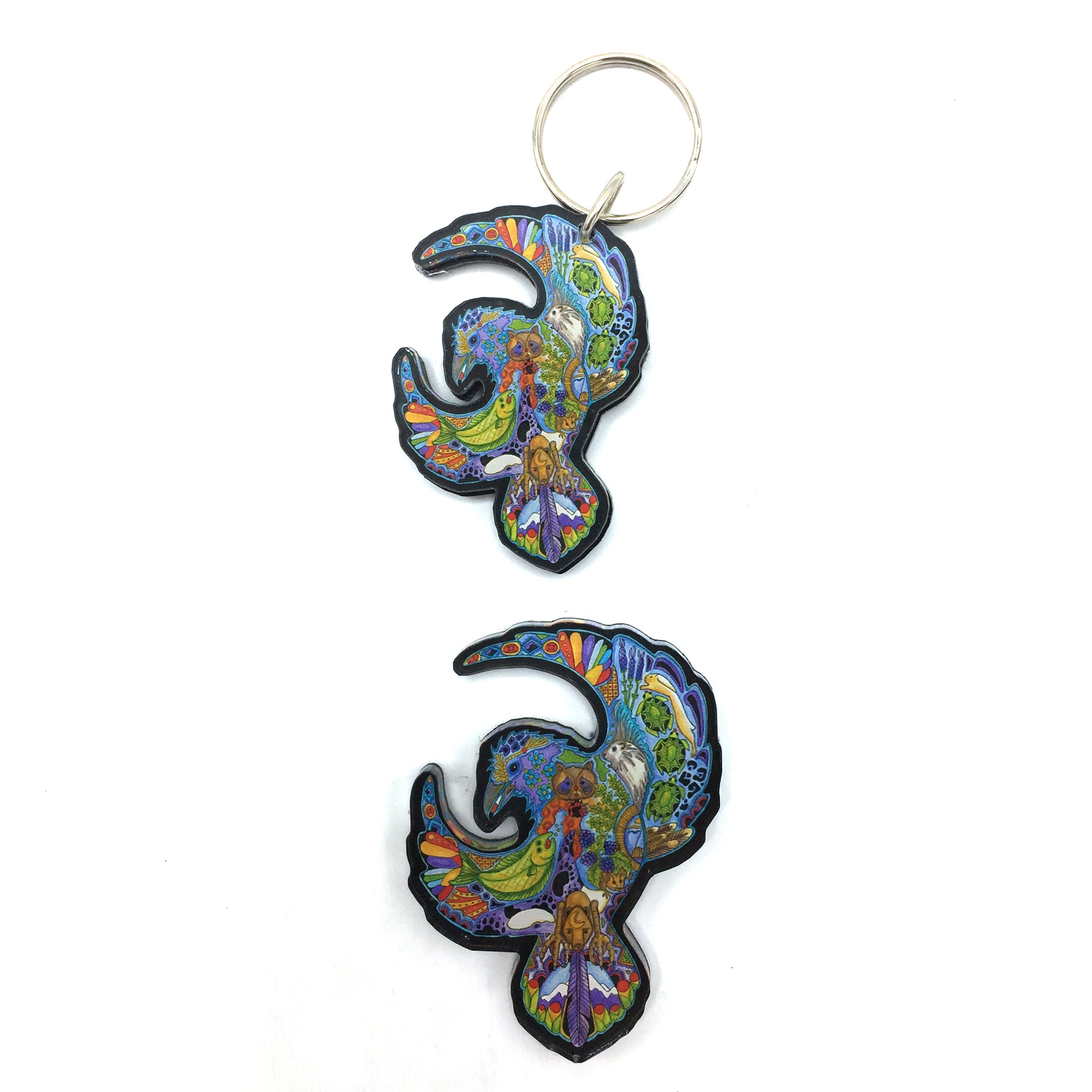 Raven 2 Magnets and Keychains