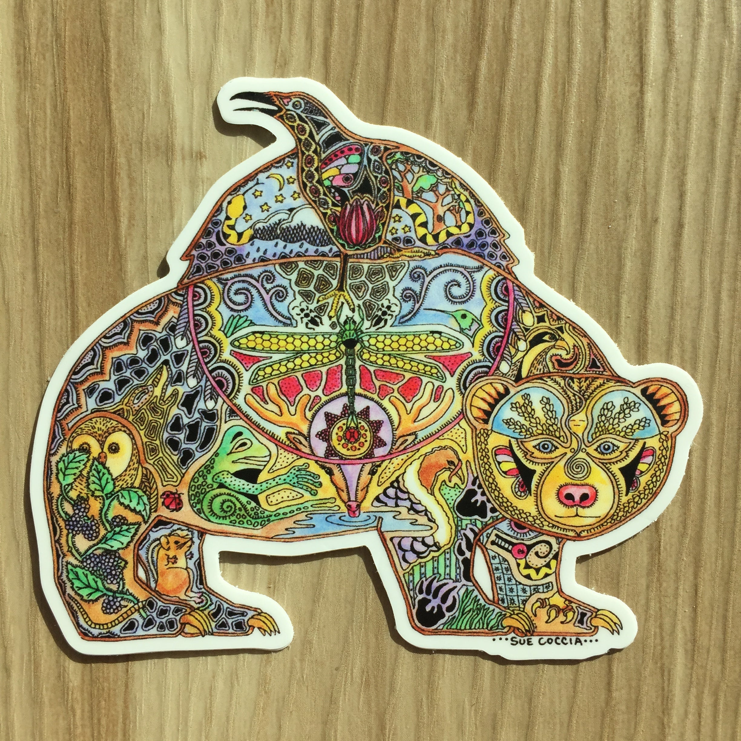 Raven Bear Sticker