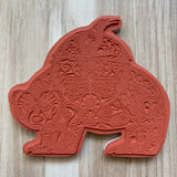Raven Bear Rubber Stamp