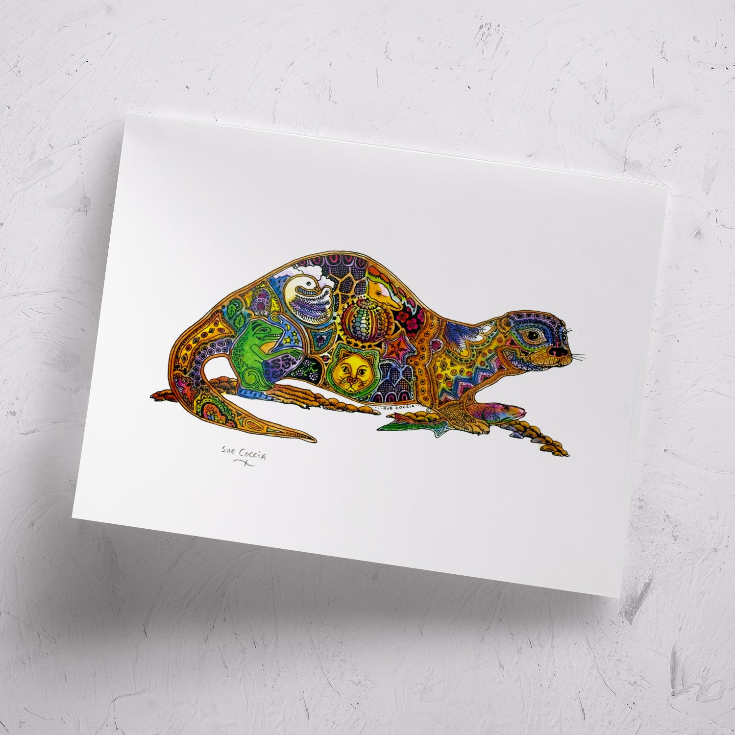 River Otter Signed Print