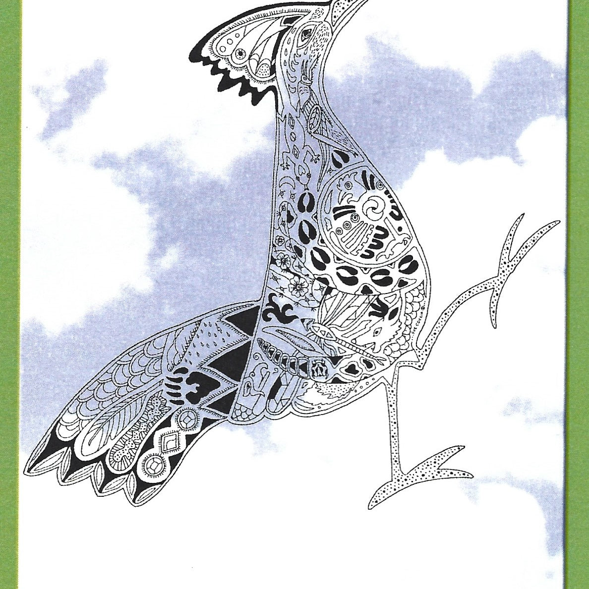 Roadrunner Rubber Stamp