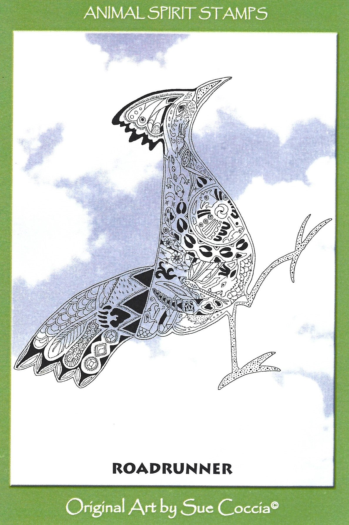 Roadrunner Rubber Stamp