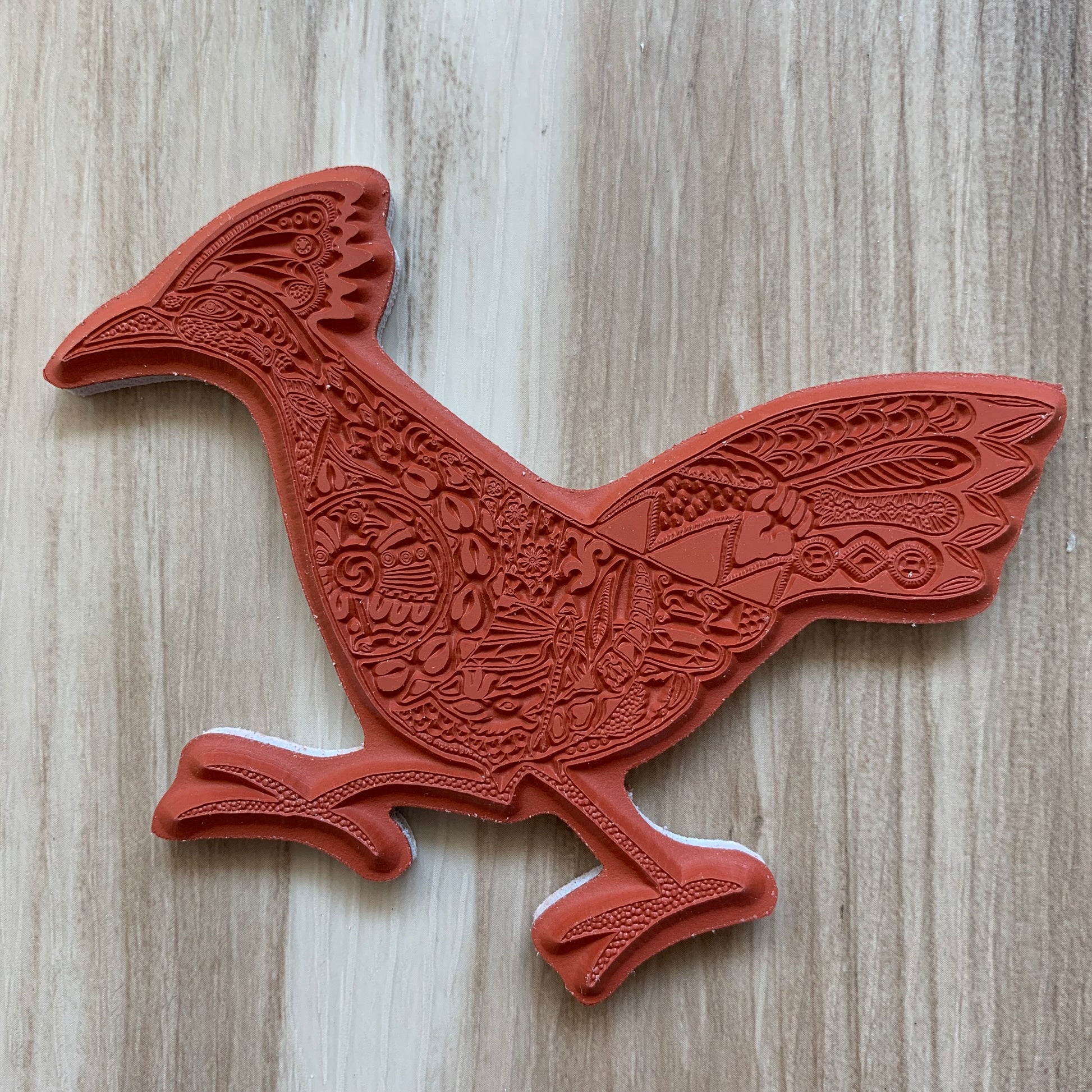 Roadrunner Rubber Stamp
