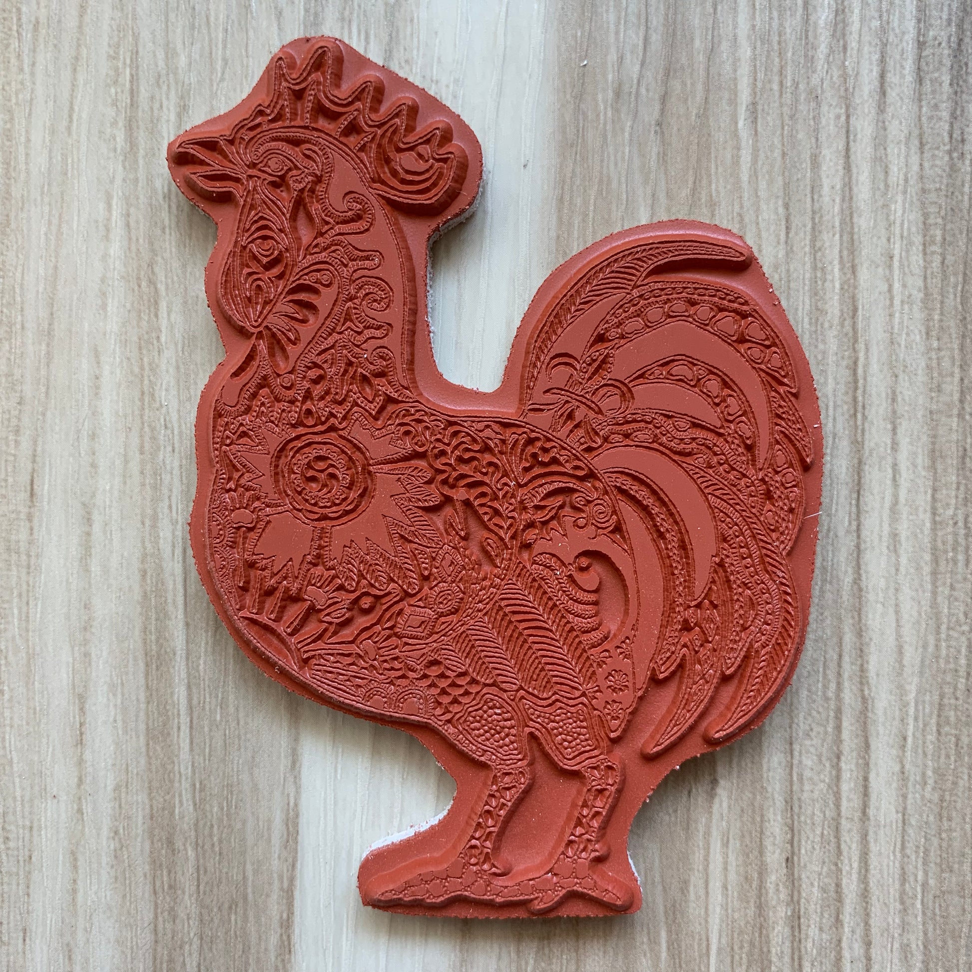 Rooster Rubber Stamp