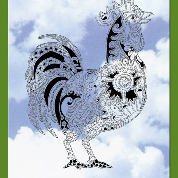 Rooster Rubber Stamp