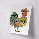 Rooster Signed Print